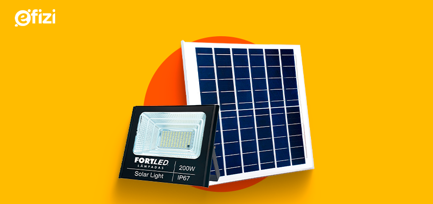 Refletor com Painel Solar Efizi